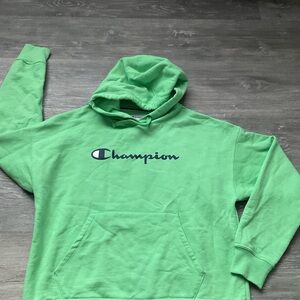 Champion Lime Green Pullover Hoodie